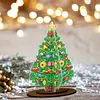 3D Double Sided Drills Diamond Painting Xmas Tree DIY Special Shaped Desk Ornament Kits