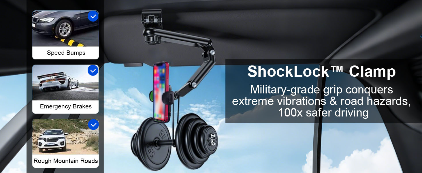 visor phone holder for car