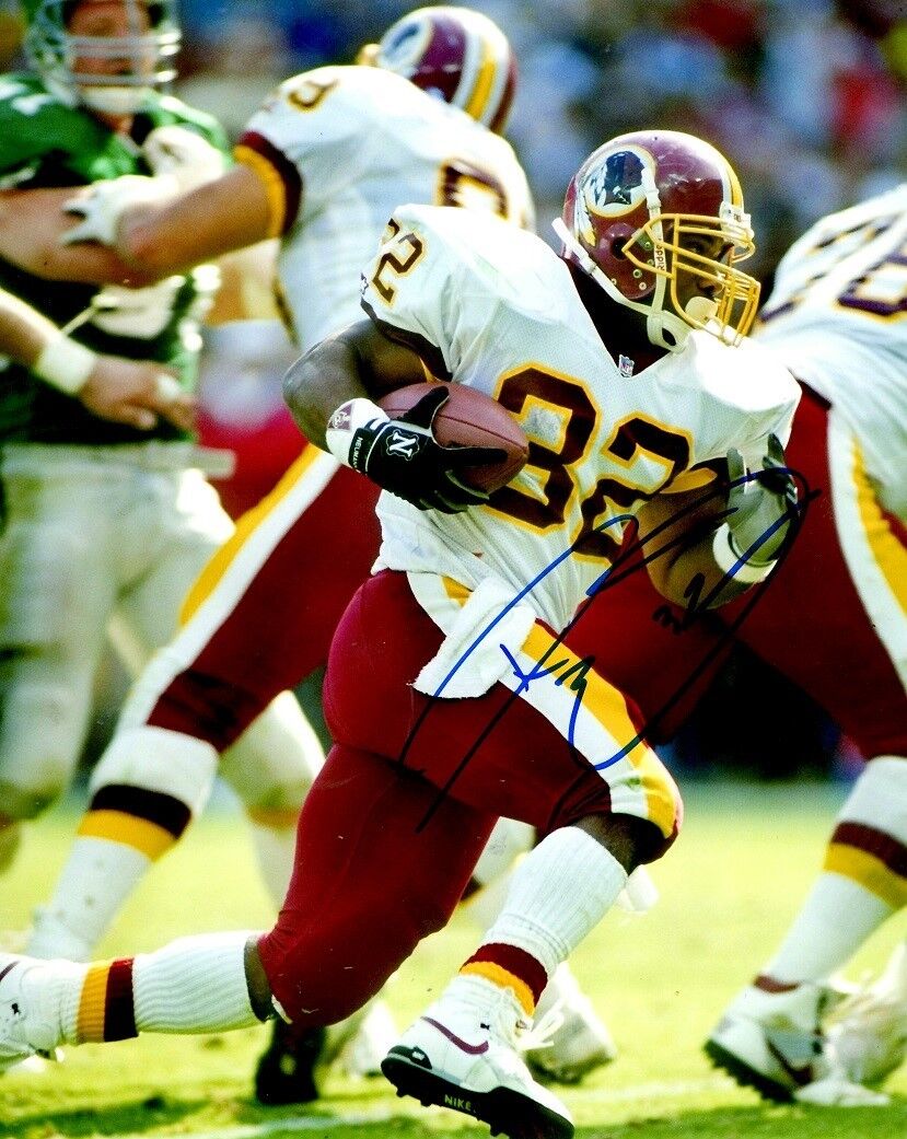 Autographed RICKY ERVINS Washington Redskins 8x10 Photo Poster painting w/COA