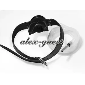 pornhint Pornhint Harness Cage Male Chastity Device Piss Urinal Flow Into Mouth Plug Gag