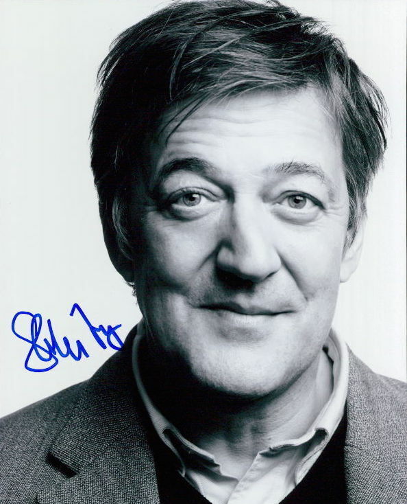 Stephen Fry signed 8x10 Photo Poster painting In-person