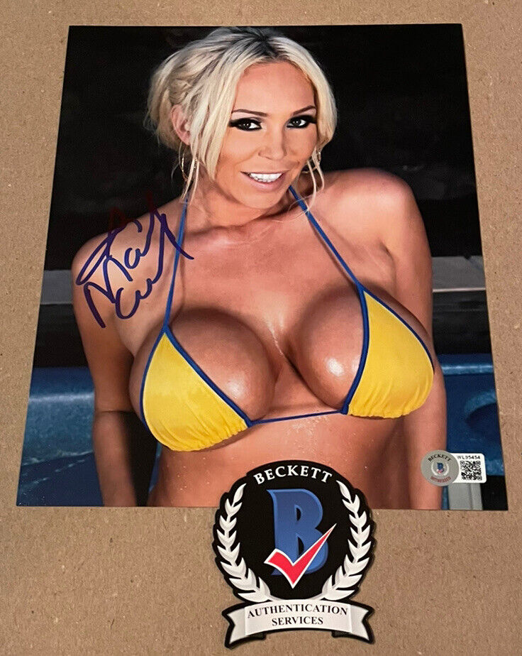 MARY CAREY ADULT PORN STAR AUTOGRAPHED 8X10 Photo Poster painting BECKETT WITNESS #8