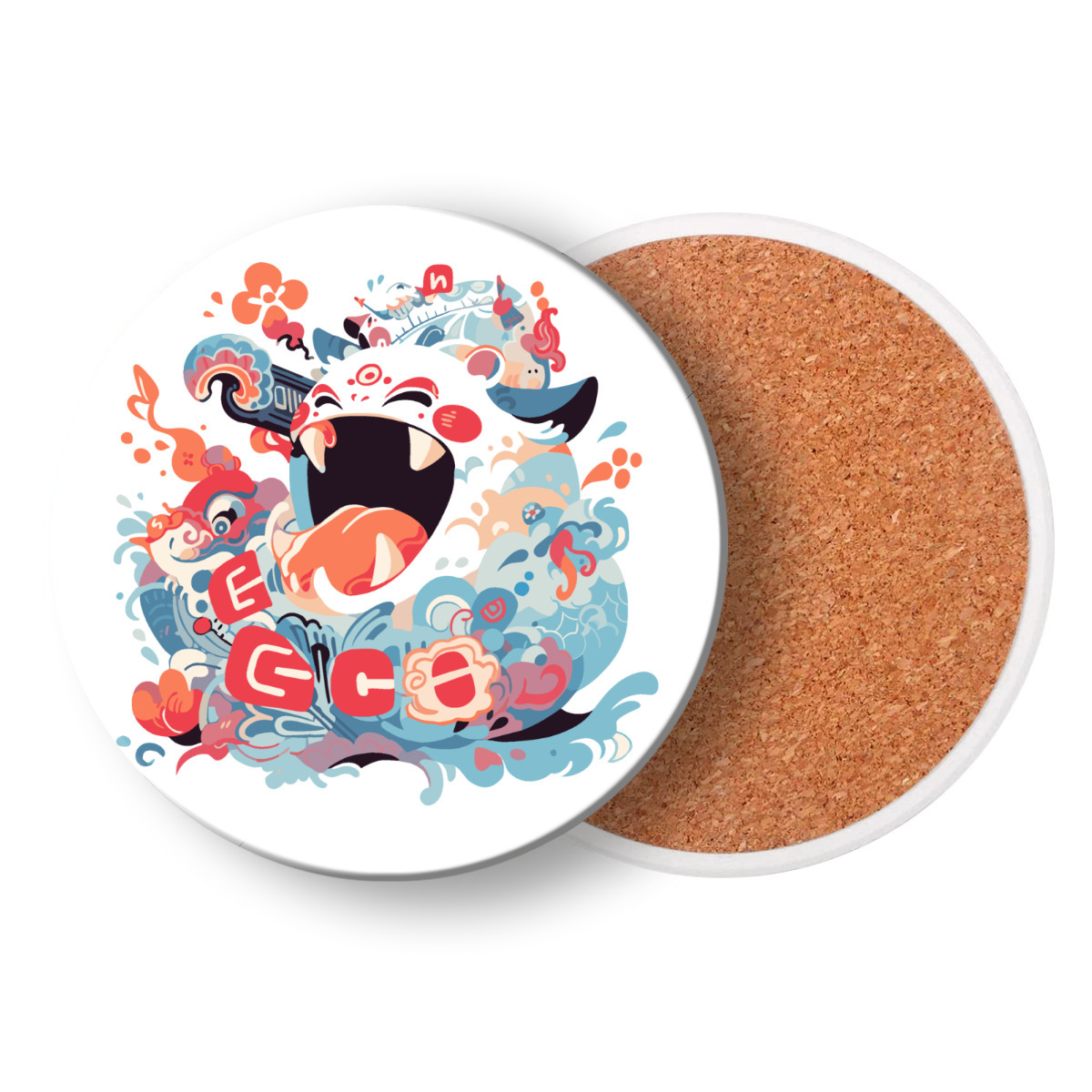 Circular Ceramic coasters (combination set)
