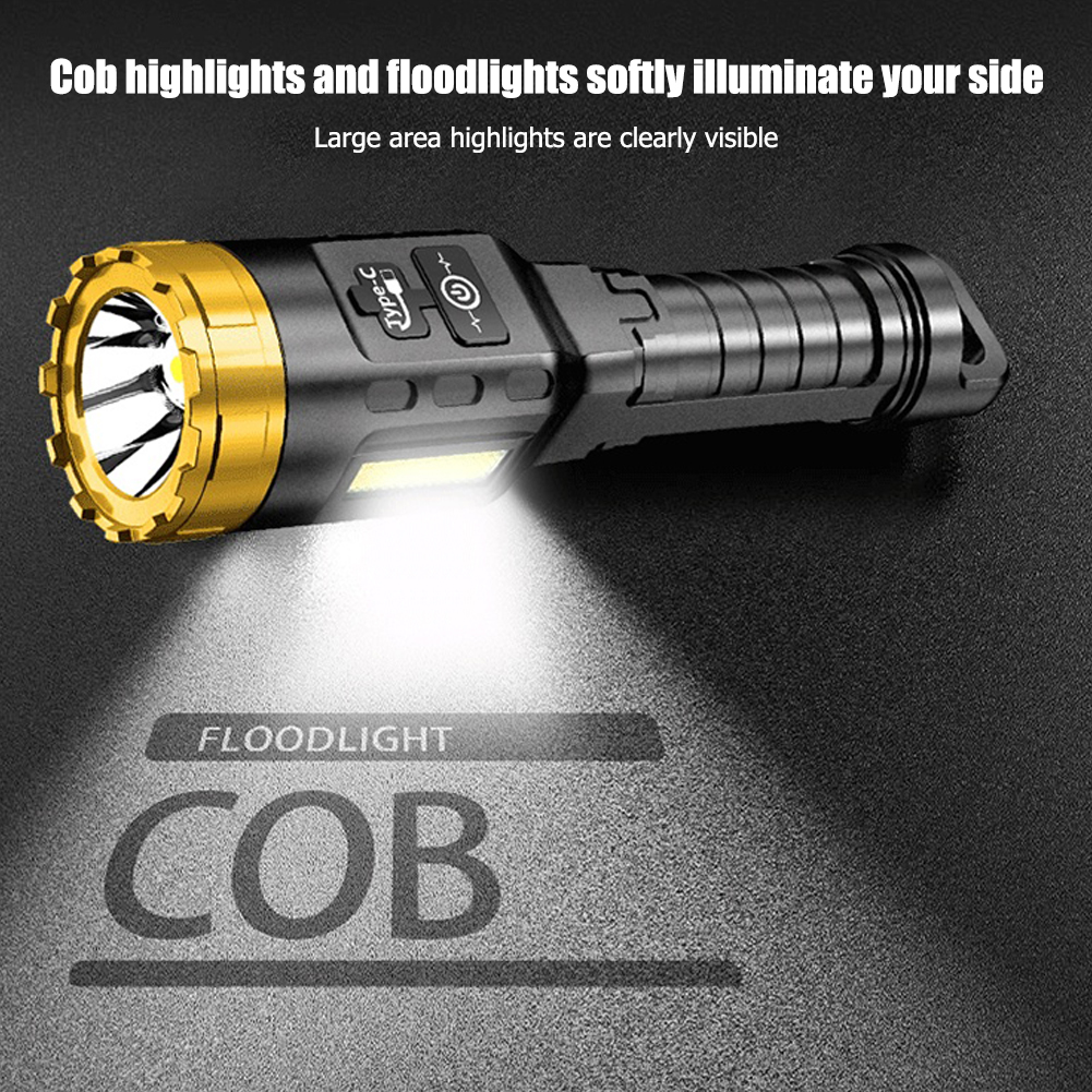 LED Flashlight 300LM Rechargeable Waterproof Torch Lamp for Camping Hiking от Cesdeals WW