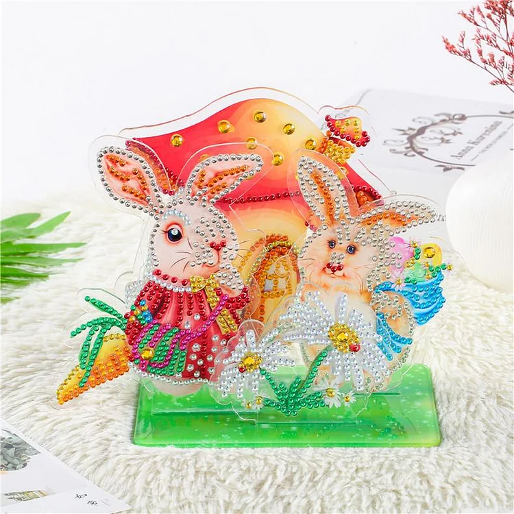 DIY three-dimensional painting | Mouse couple (15cmX14cm)