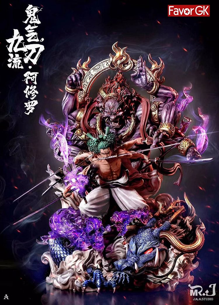 【IN STOCK】MR.J Studio Kyutoryu Roronoa Zoro ONE PIECE Resin Statue GK/Statue