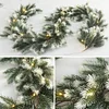 190cm Artificial Hanging Pine Cypress Lighting Rattan Christmas Table Decor
