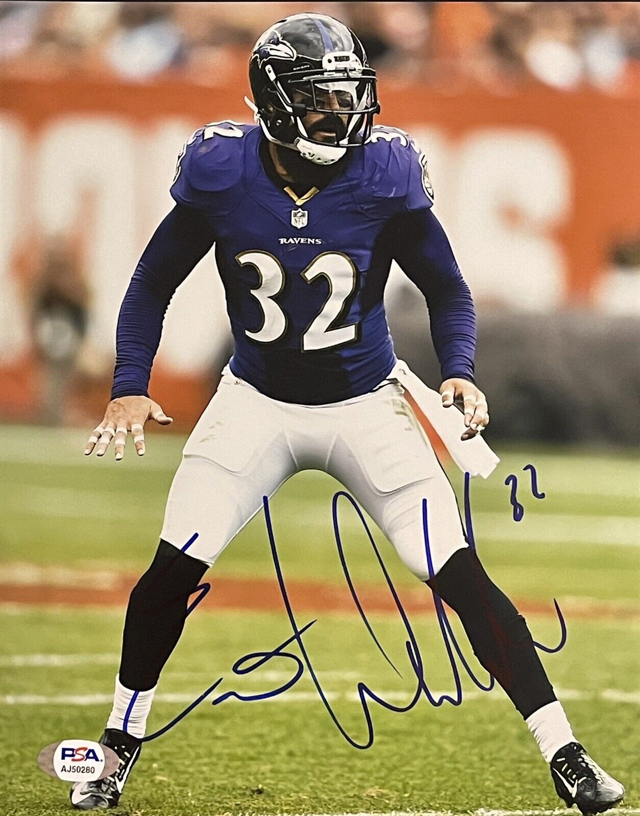 Eric Weddle Signed Autographed Baltimore Ravens 8x10 Photo Poster painting PSA/DNA