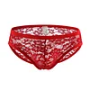 Sexy Mens Lace Underwear Low Rise Ultra Thin Transparent Briefs