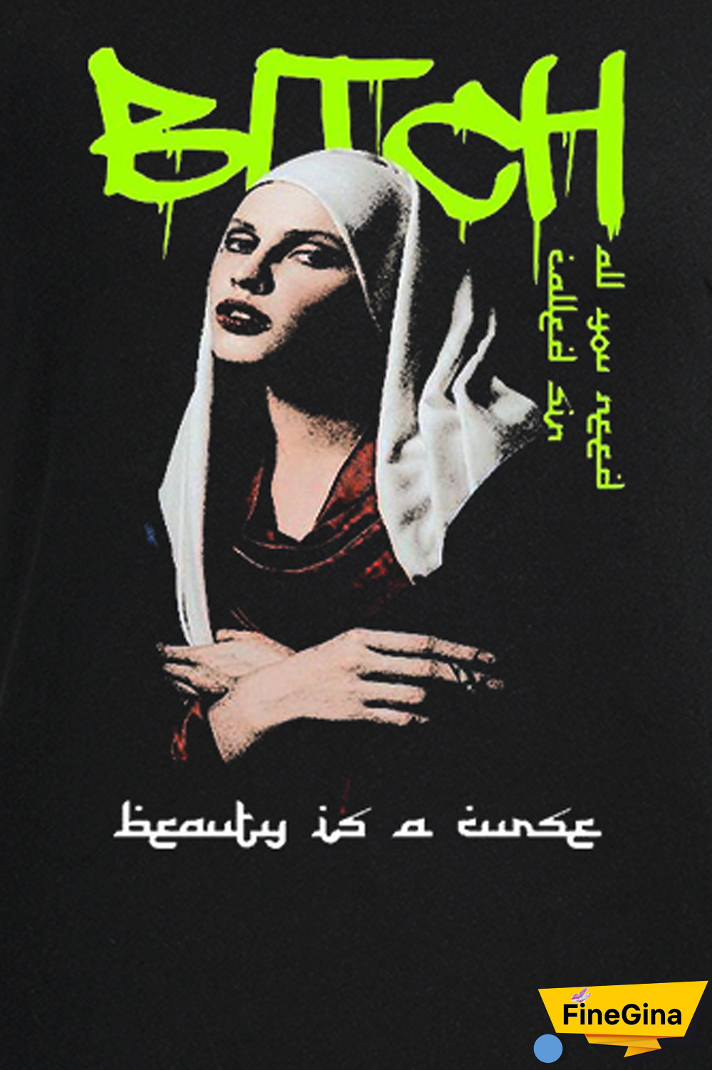 Black Street Vintage Print Patchwork O Neck T-Shirts