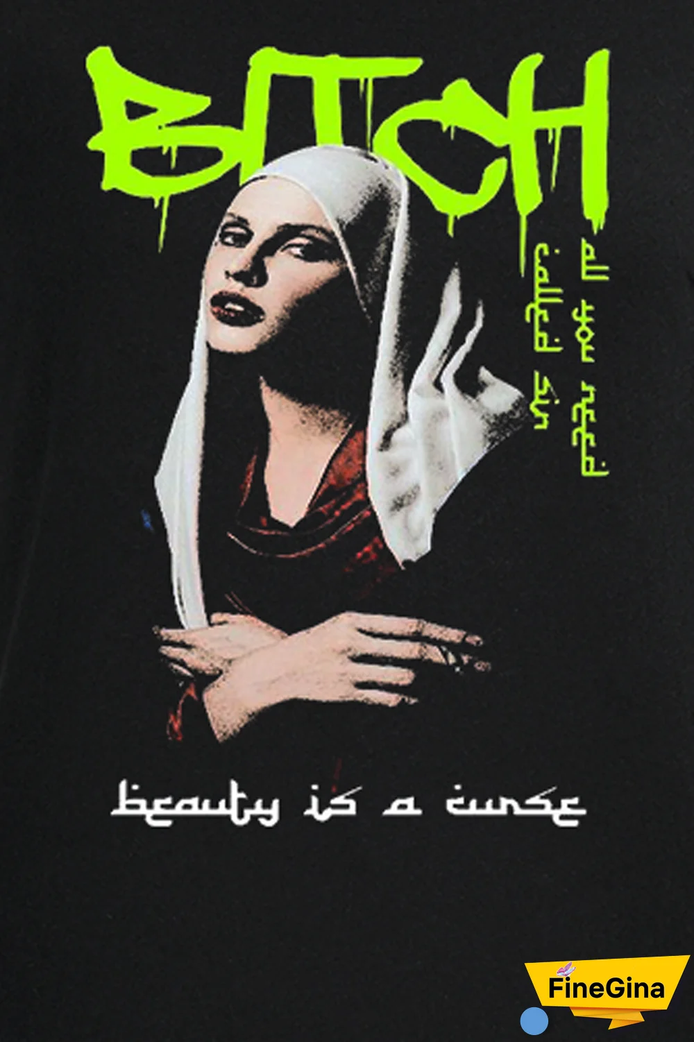 Black Street Vintage Print Patchwork O Neck T-Shirts