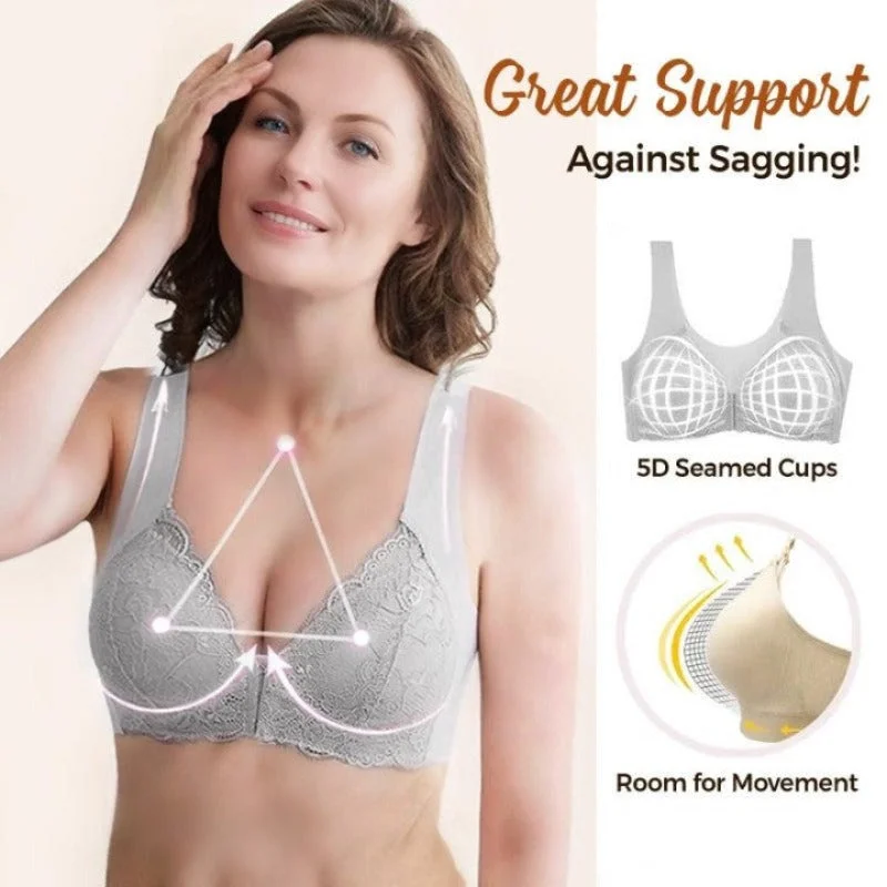 FRONT CLOSURE '5D' SHAPING PUSH UP COMFY Wireless BRAS(BUY 1 GET 2 FREE)