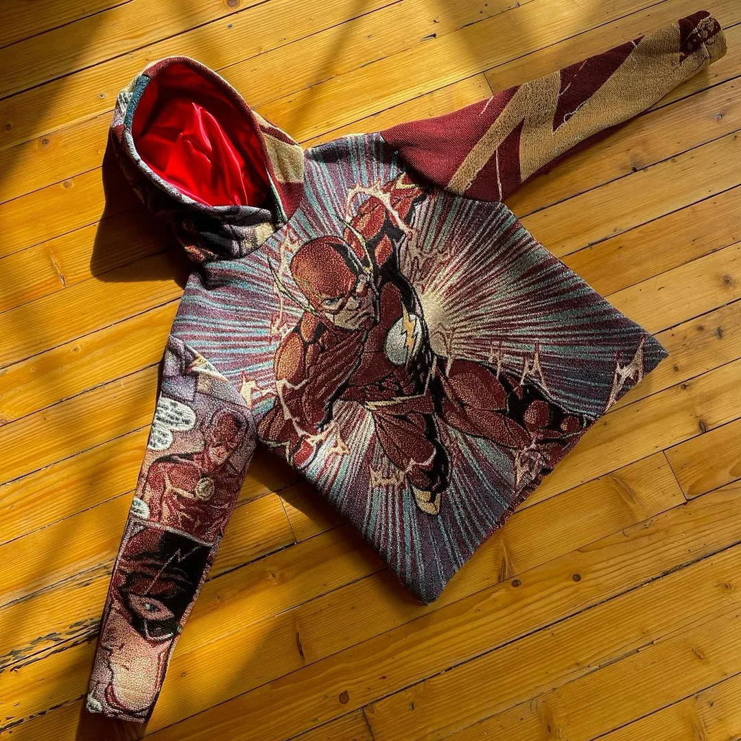Stylish Graphic Tapestry Loose Hoodie