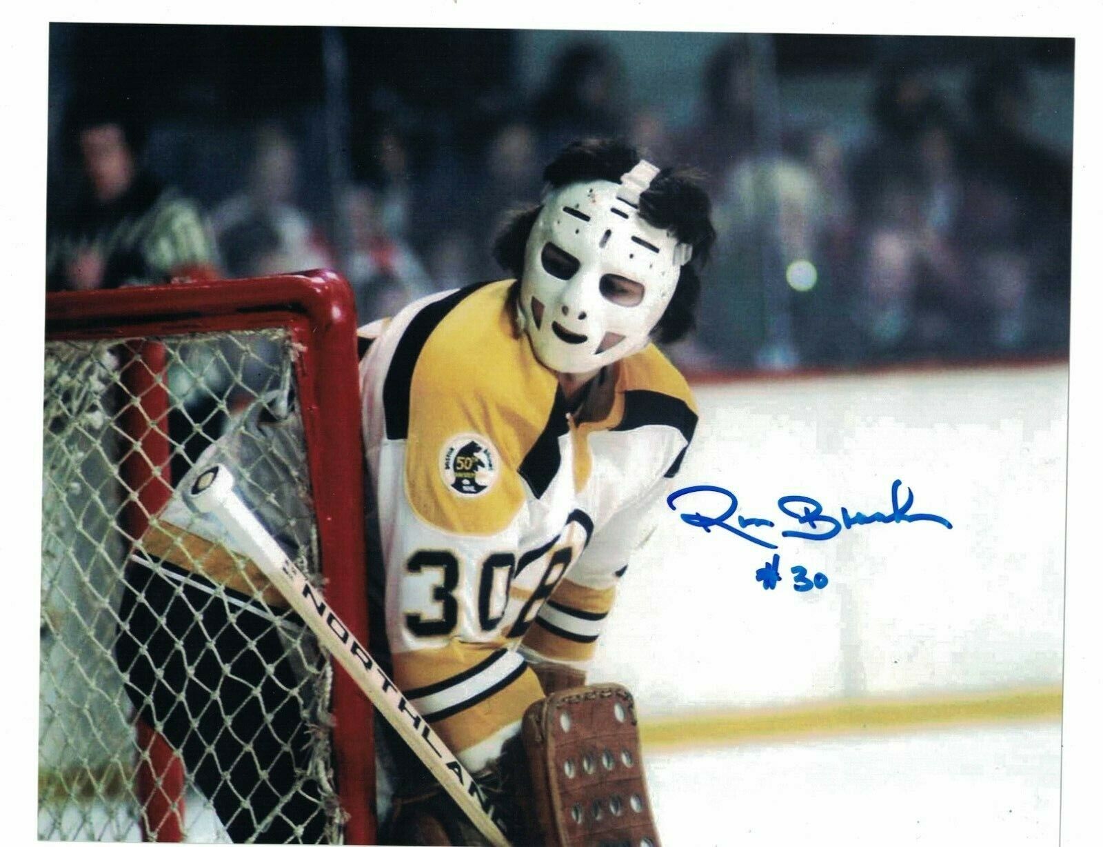 Ross Brooks Boston Bruins Signed 8 x 10