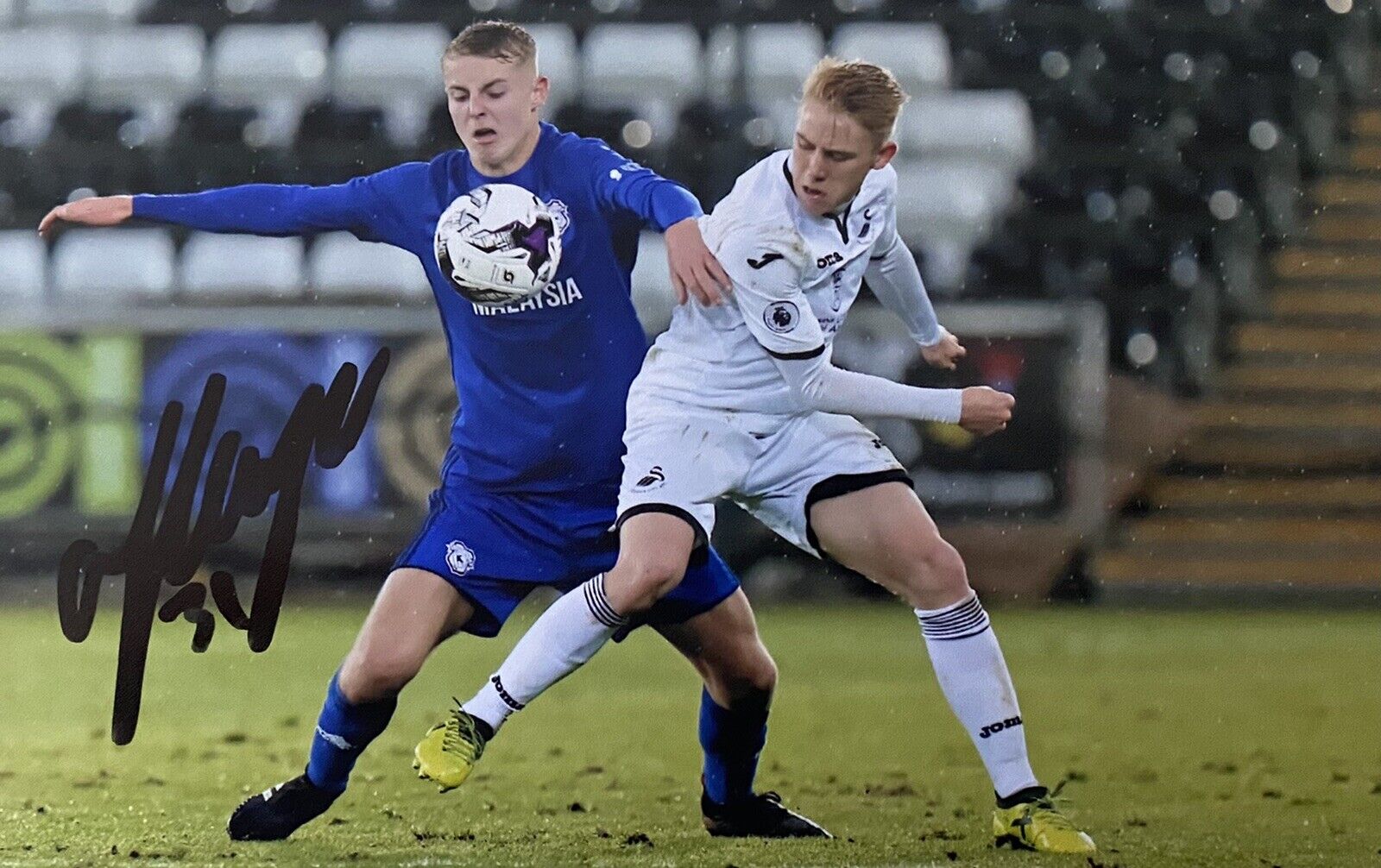 Oli Cooper Genuine Hand Signed Swansea City 6X4 Photo Poster painting