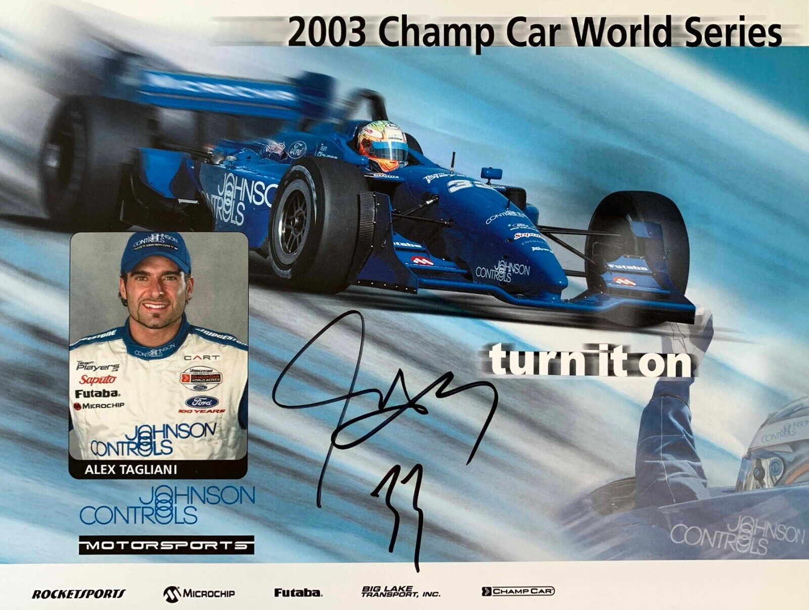 Alex Tagliani Hand Signed Autograph NASCAR Indycar Champ Car CART Rocketsports