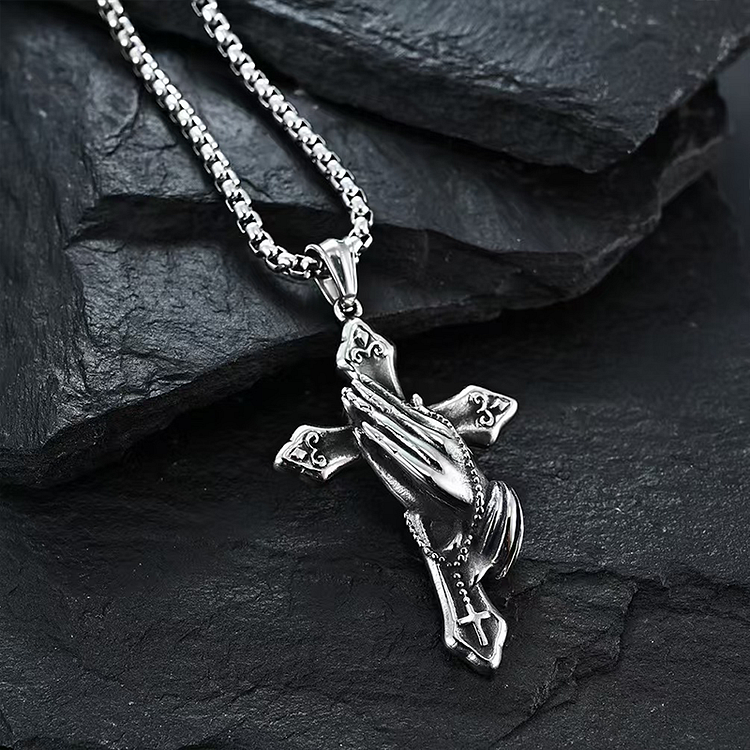 Men's Titanium Steel Cross Necklace