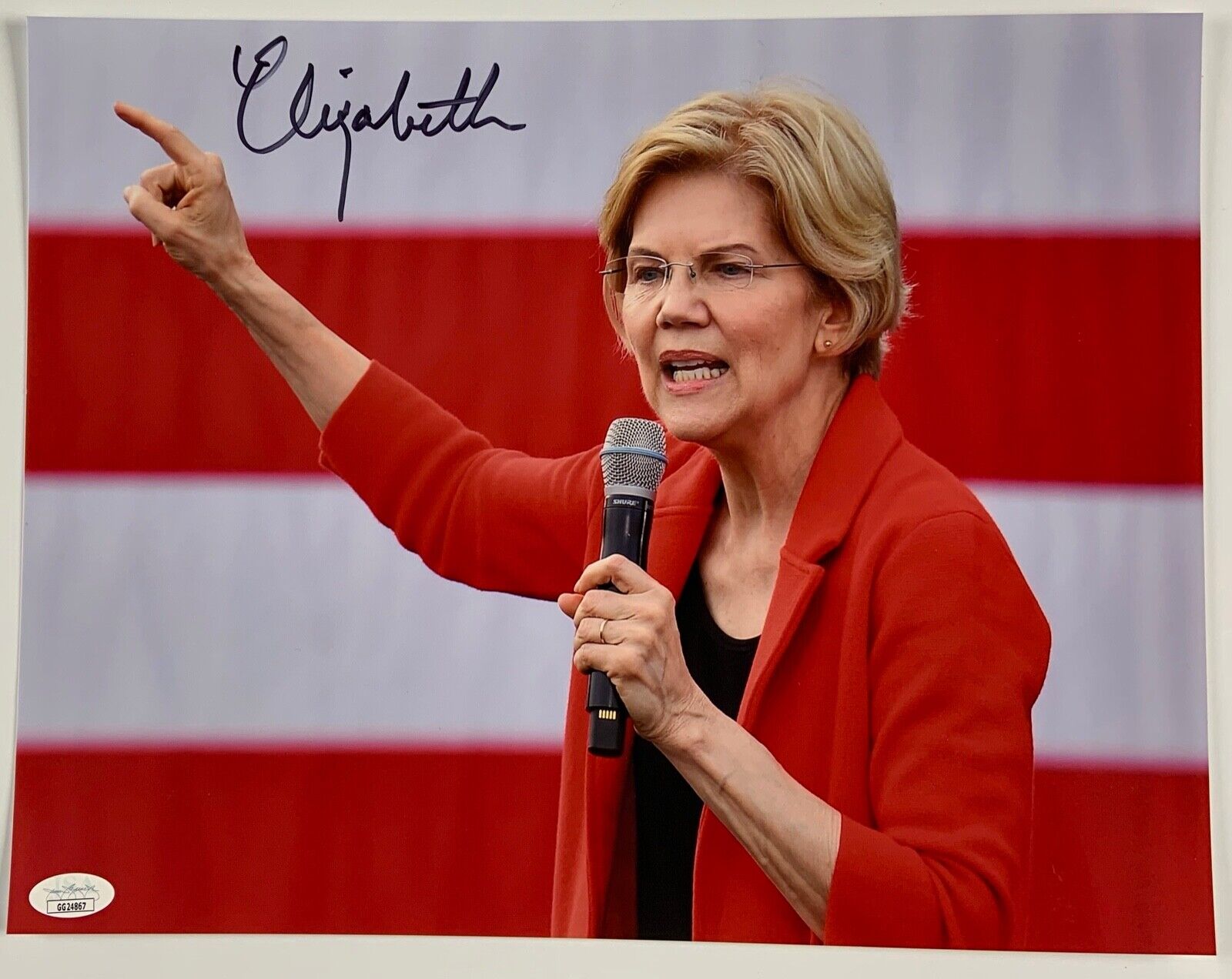 Elizabeth Warren JSA Autograph Signed Photo Poster painting COA 11 x14 Senator President