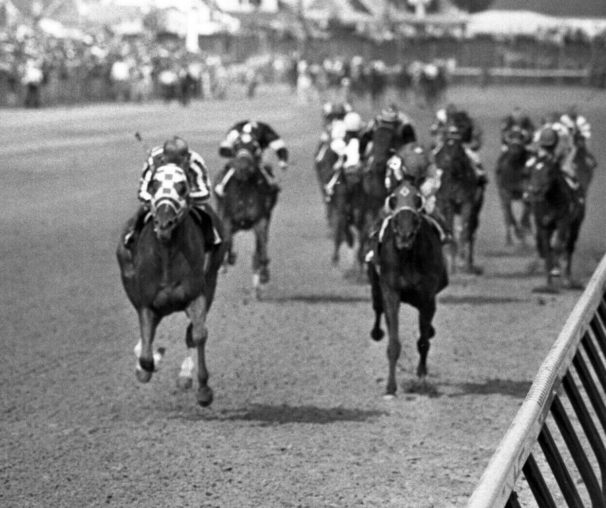 1973 Ron Turcotte SECRETARIAT Kentucky Derby Horse Racing 8x10 Photo Poster painting TCrown SHAM