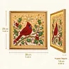 DIY Christmas Pearl Painting Lighted Wall Art ,Diamond Painting LED Picture with Inner Frame, Handmade Beaded Christmas Decor with Warm Glow Lights, Holiday Home Decoration Gift for Living Room Bedroom