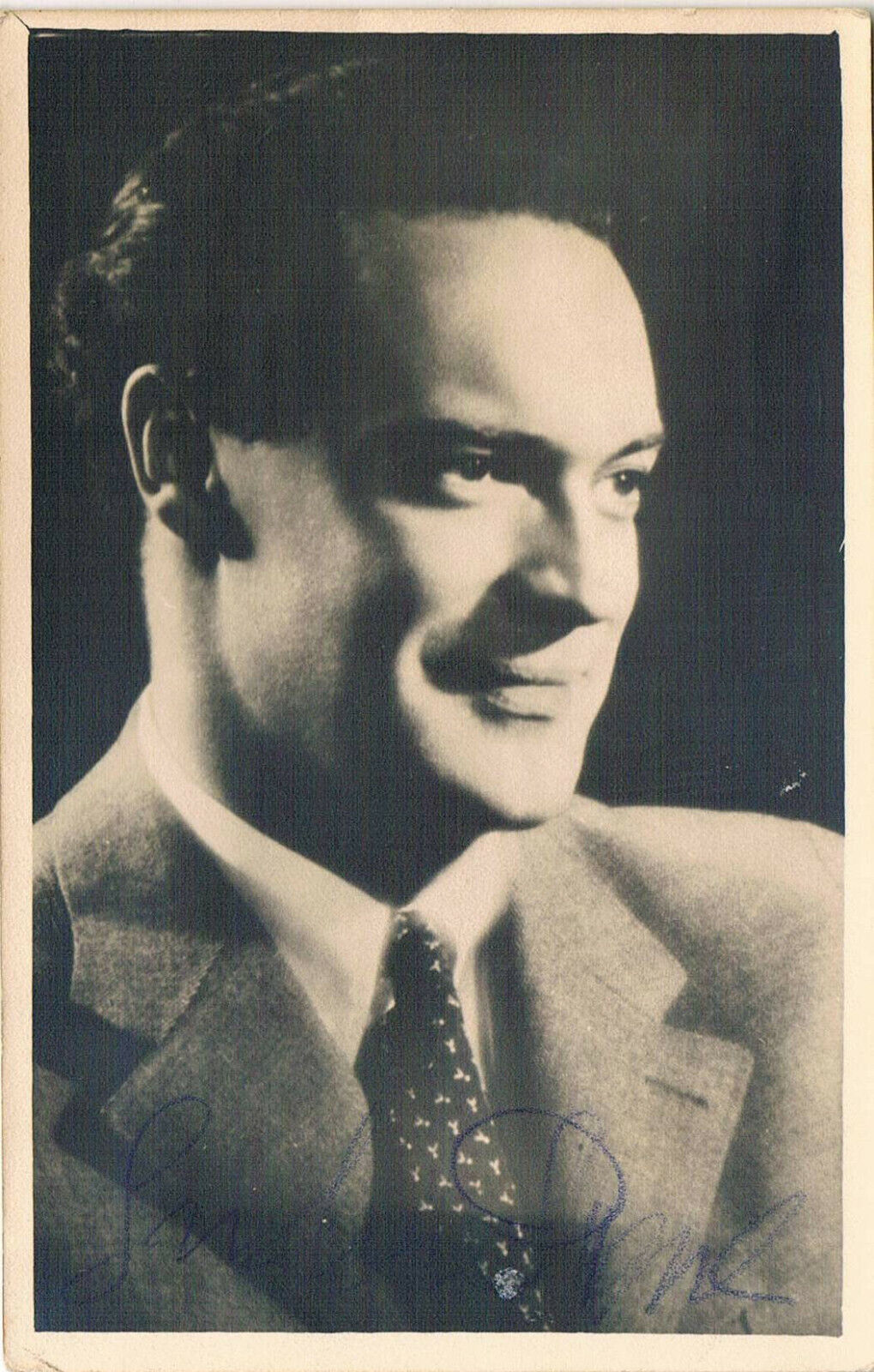 Gustav Diessl 1899-1948 autograph signed postcard Photo Poster painting 3.5x5.5