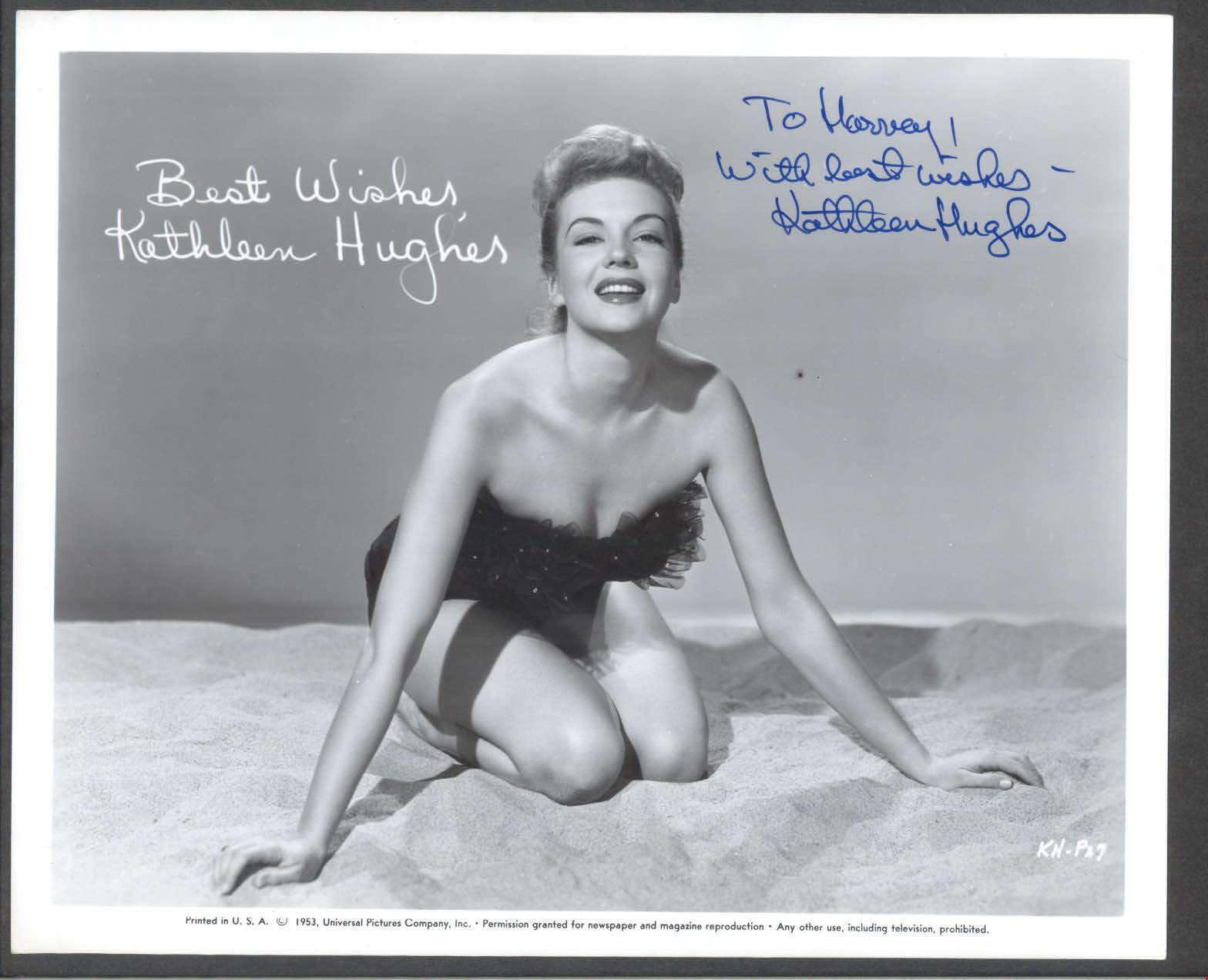 Kathleen Hughes - Signed Vintage Celebrity Autograph Photo Poster painting - It Came from Outer