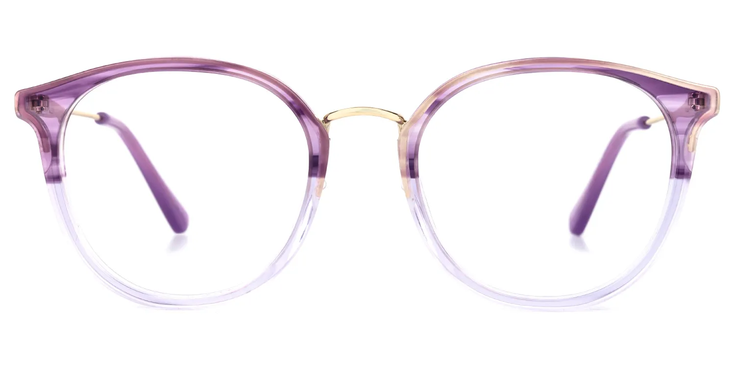 Ohad Lila Kristall Rund Brille Lila