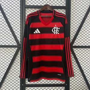 2025/2026 Long Sleeve Flamengo Home Jersey 1:1 Thai Quality