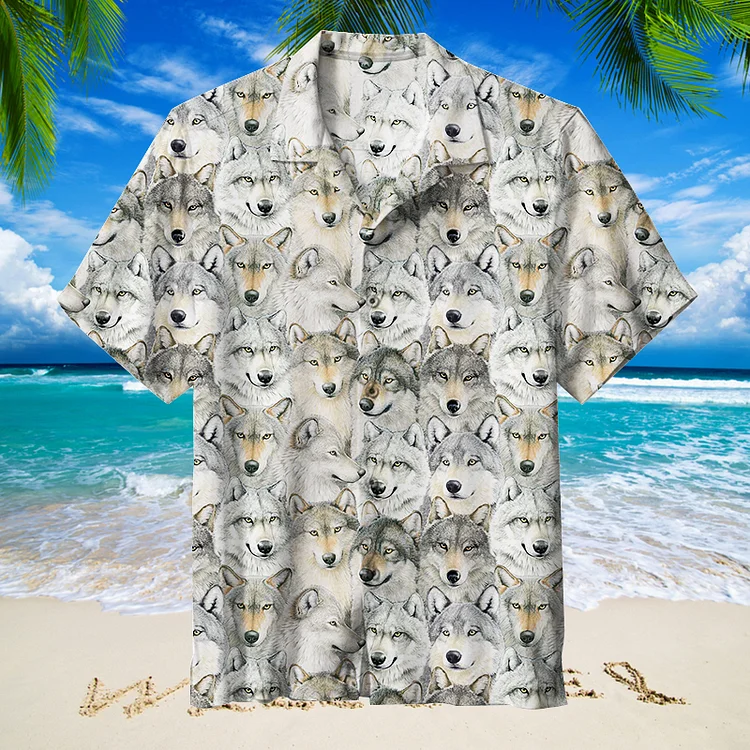 The Wolf Of The Animal World|Unisex Hawaiian Shirt