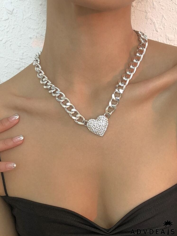 Heart Charm Chain Necklace