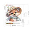 Diamond Painting-DIY Crystal Rhinestone Flowers and Fox