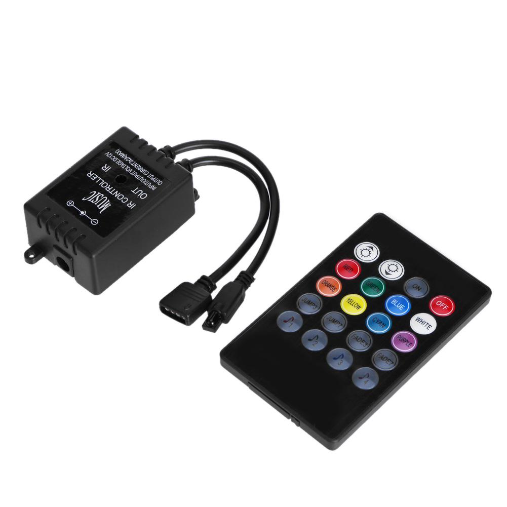 

20 Keys Music IR Controller Sound Sensor Remote Control for RGB LED Strip, 501 Original