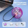 TOMZON A32 Flying Toy, Flying Orb Ball Hover Ball Outdoor Flying Galaxy Ball with RGB LED Light Spinner, Mini Drone Boomerang Nebula Orb Soring UFO