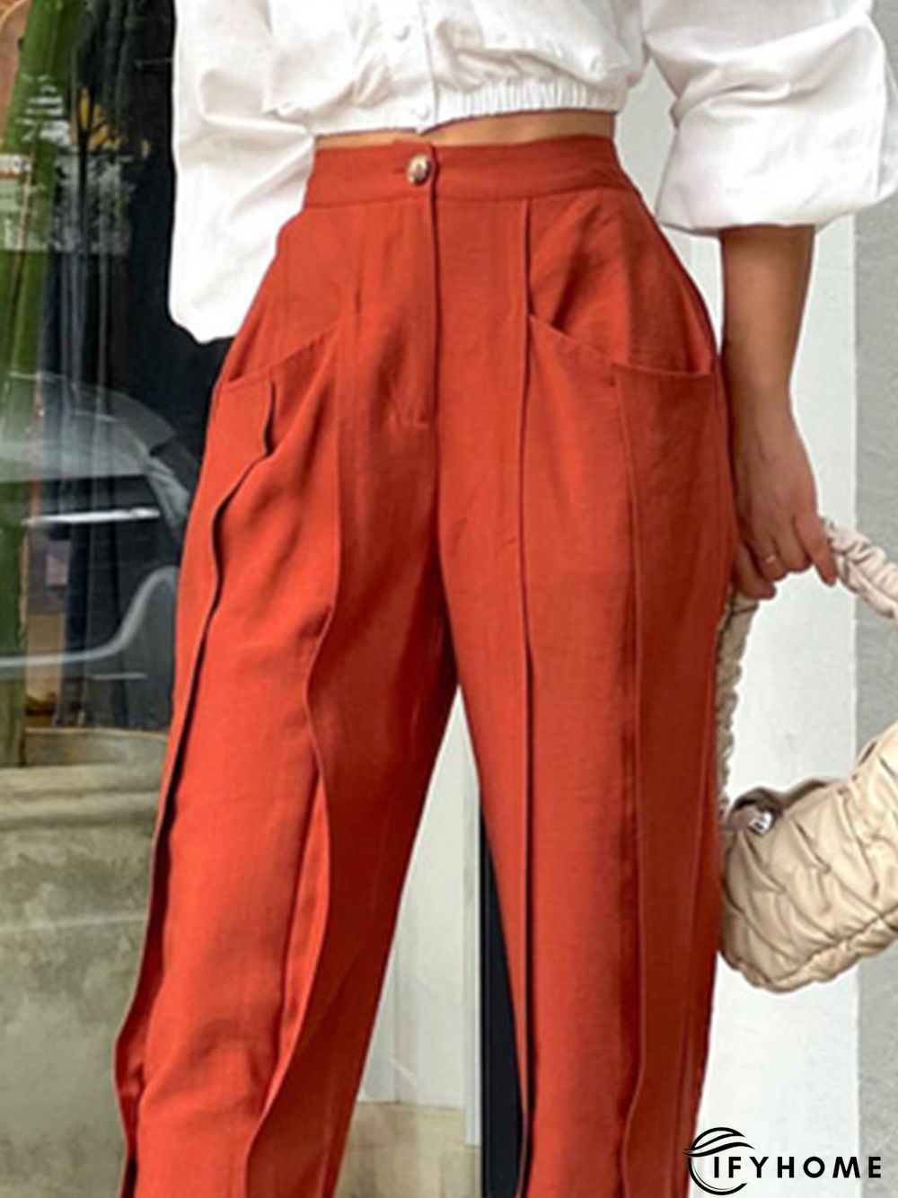 Daily Simple Regular fit Solid Pants | IFYHOME