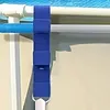 2pcs Pool Leaf Skimmer Net Holder Multifunctional Hook Design Skimmer & Cleaning Tool Bracket No-Drill Clip Installation for Home Swimming Leisure Time