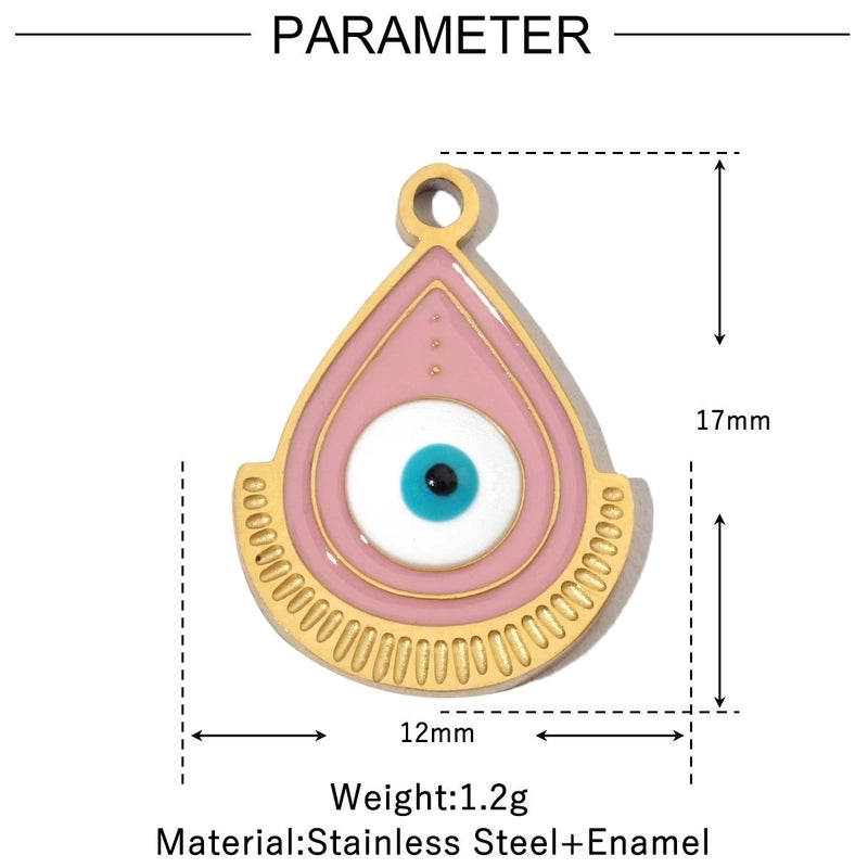 3 PCS/Package 12*17mm 17*14mm 19*14mm 304 Stainless Steel Water Droplets Jewelry Accessories Pendant