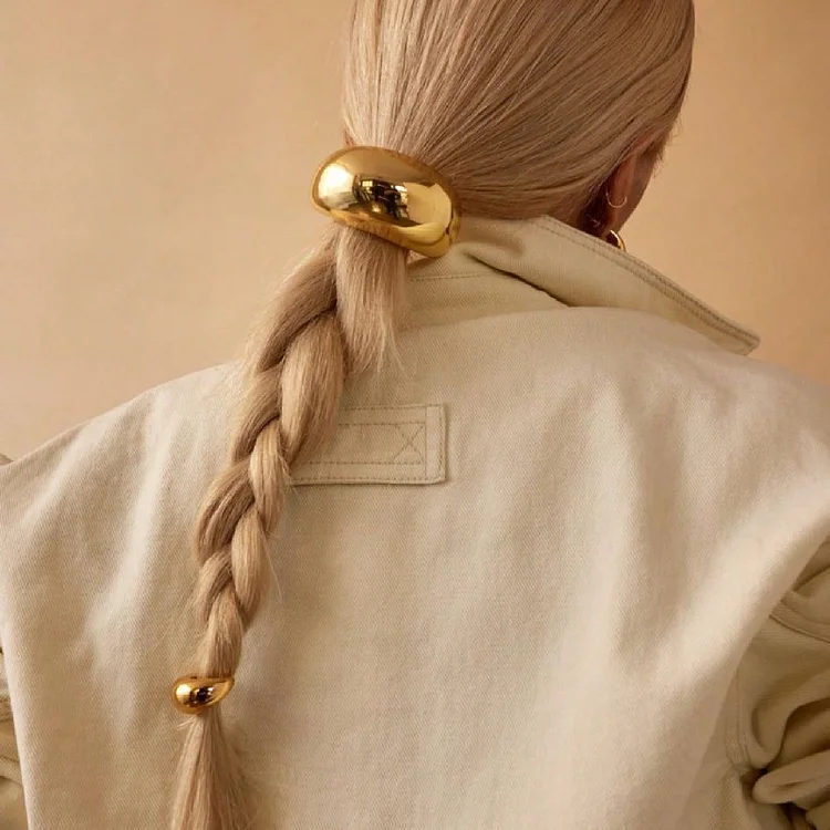 Metal U-shaped Alloy Ponytail Hair Tie Rope