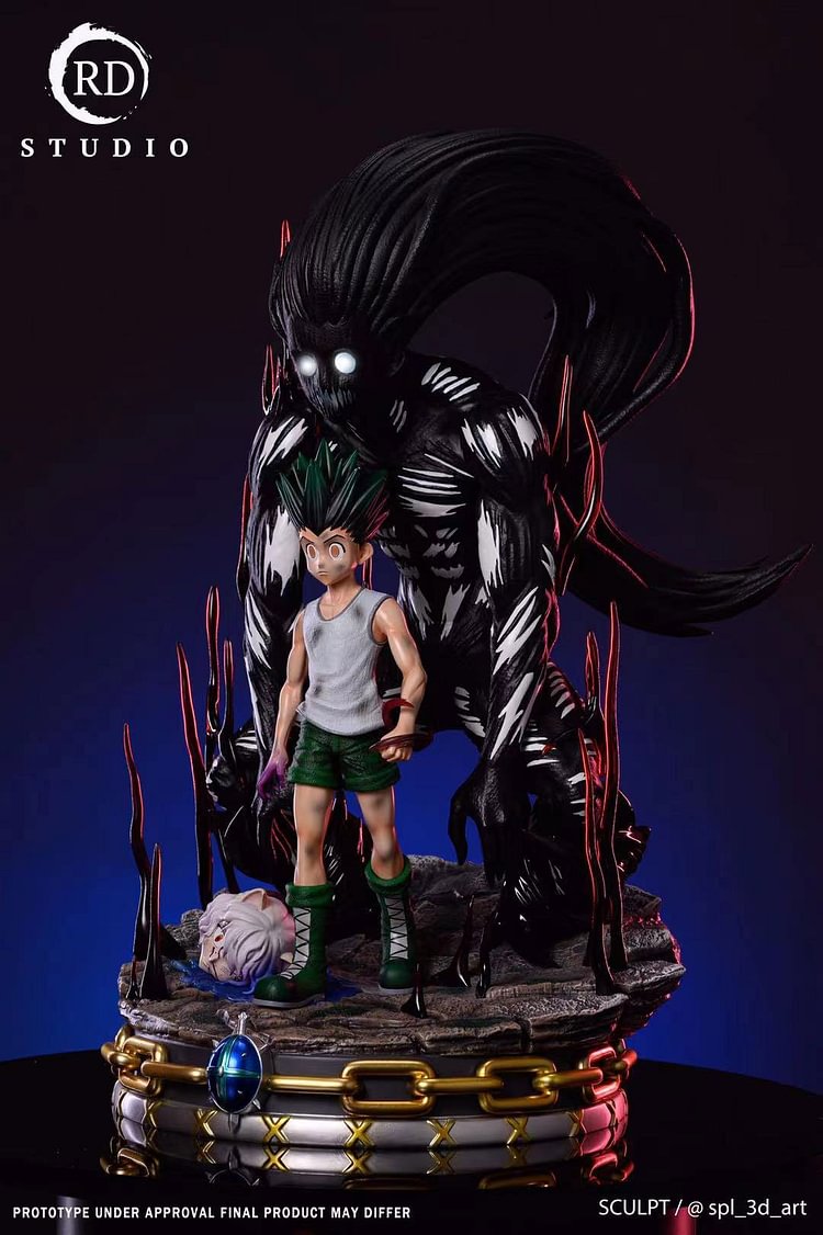 killua and gon statue