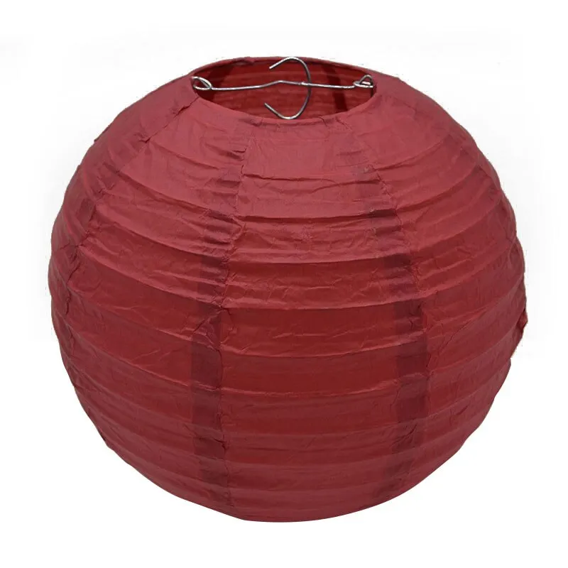1pcs 20cm/25cm/30cm Colorful Chinese Round Hanging Paper Lanterns lamps Paper Crafts Party Festival Wedding Home DIY Decoration