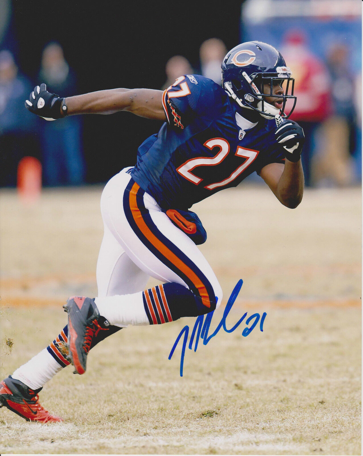 MAJOR WRIGHT signed CHICAGO BEARS 8X10 Photo Poster painting