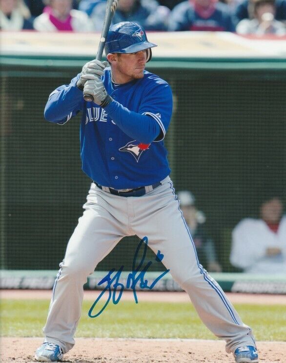 JEFF MATHIS SIGNED TORONTO BLUE JAYS 8x10 Photo Poster painting #1 Autograph