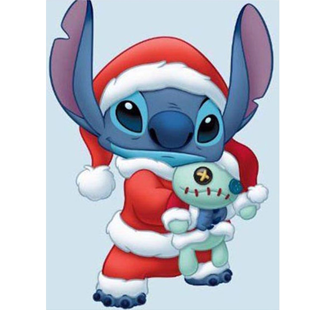 

Cartoon Blue Stitch - Round Drill Diamond Painting - 30*40CM, 501 Original