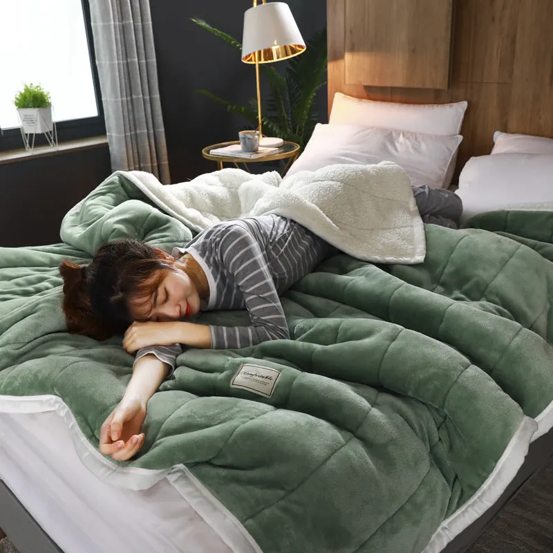 Fleece Blankets And Throws Thick Warm Winter Blankets Bedding