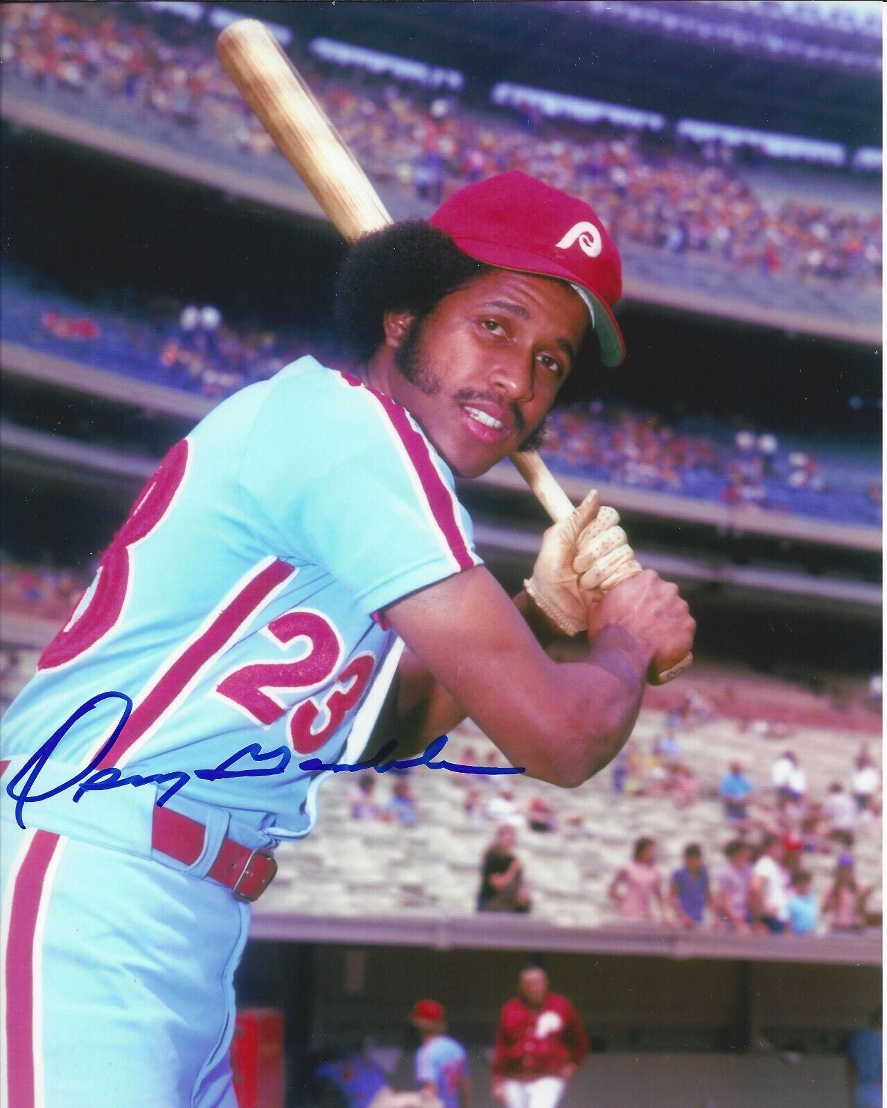 Oscar Gamble Autographed 8x10 Philadelphia PhilliesDeceased #7