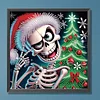 Skelett 5d DIY Sonderform Teilbohrer Dimond Gemälde Wanddekoration 30x30cm
