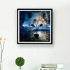 Loup - Peinture diamant pleine - 30x30cm