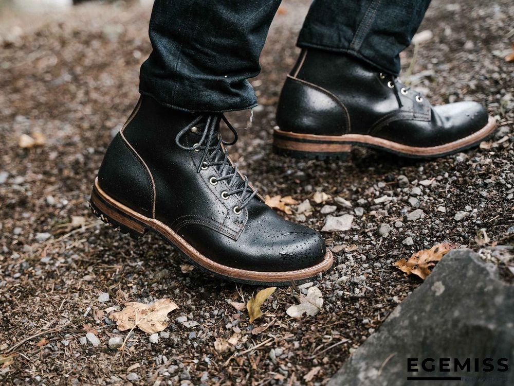 Cow Split Leather Men Boots Comfortable Boots Men Footwear Rubber Ankle Boots Men's Shoes | EGEMISS