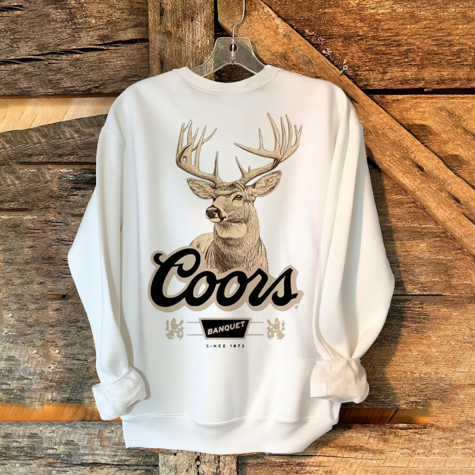 Classic Deer Graphic Sweatshirt