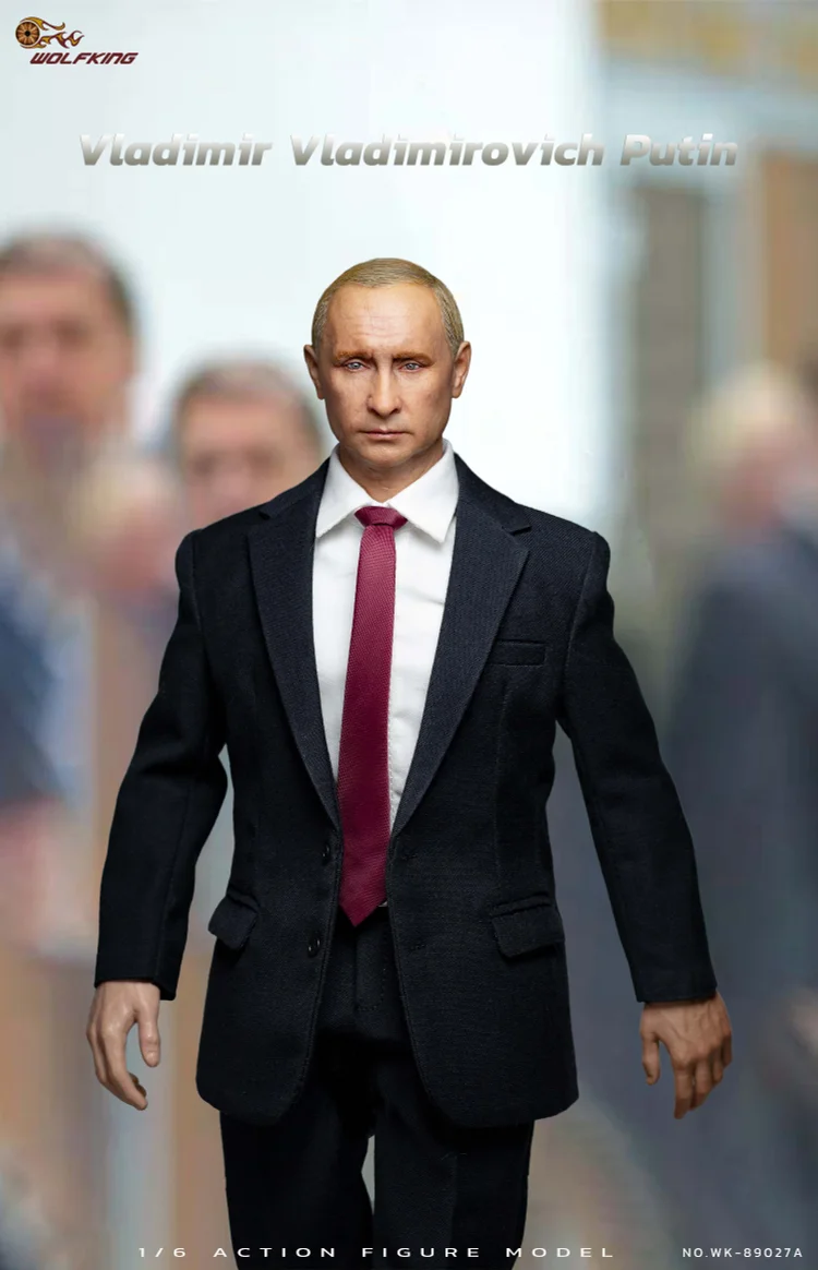 IN-STOCK WOLFKING - Iron fisted President - Vladimir Vladimirovich - Putin SUIT AND HEAD SET HEAD (WK-89027A & WK-T012B ) 1/6 Action Figure-