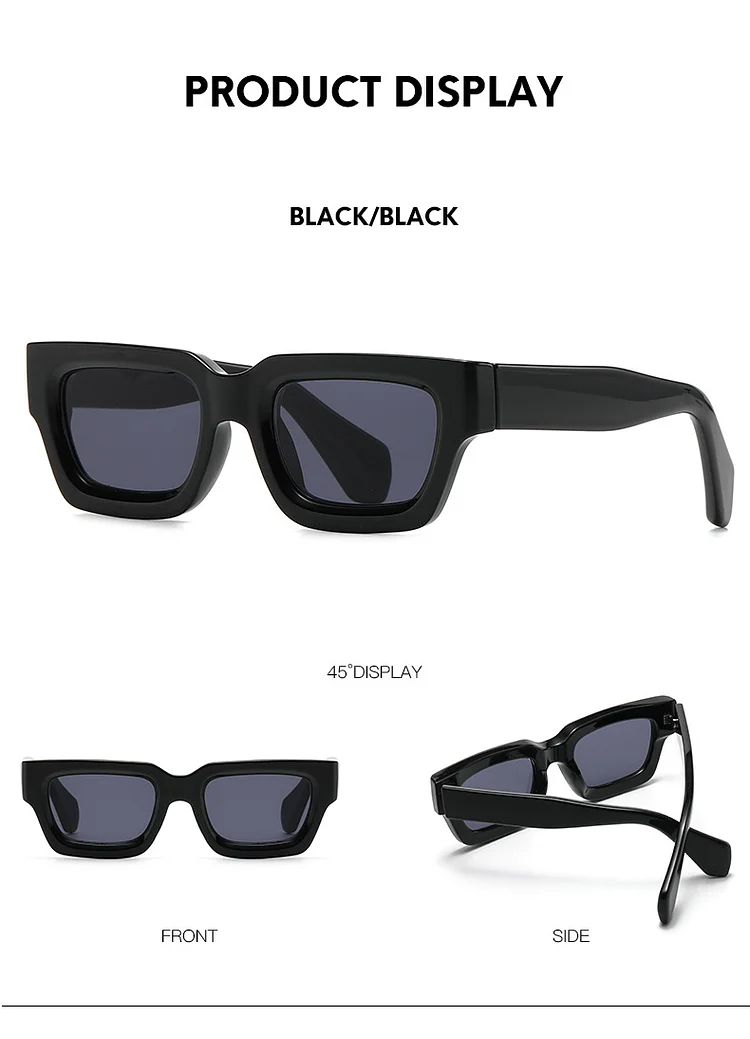 New small box sunglasses, fashionable men's and women's trendy sunglasses, versatile sunshade 86608_ viptrois